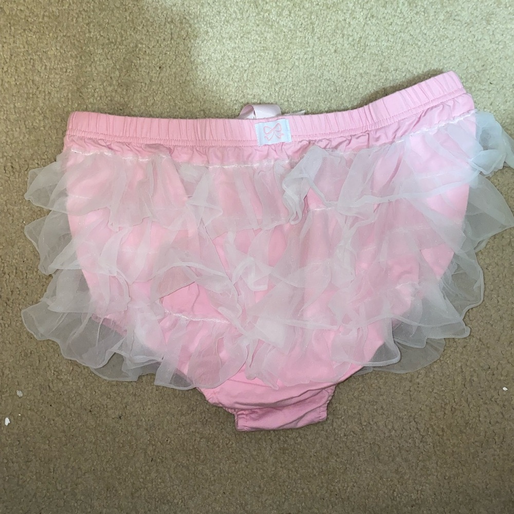 Pink and White Ruffled Bloomers